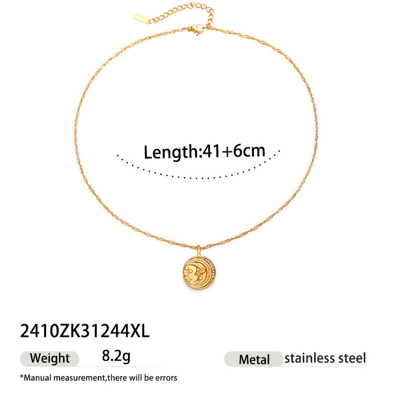 Classic | Simple Zircon Stainless Steel Necklaces