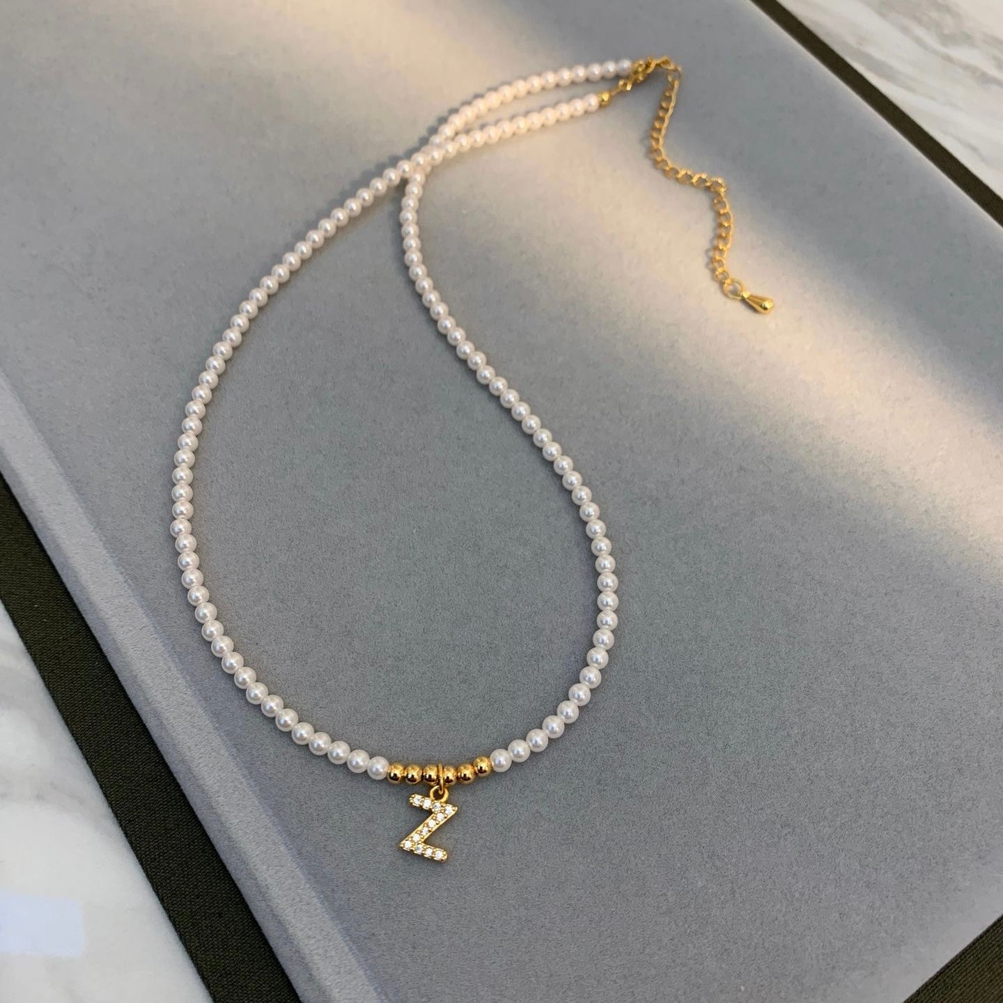 Personalized | 26 Letters Imitation Pearls Necklaces