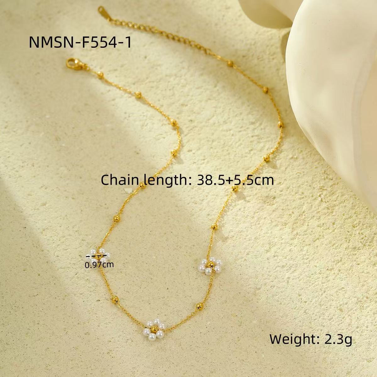 Fashion | Pearl Flower Flow Rate Chain Double-Layered Necklaces