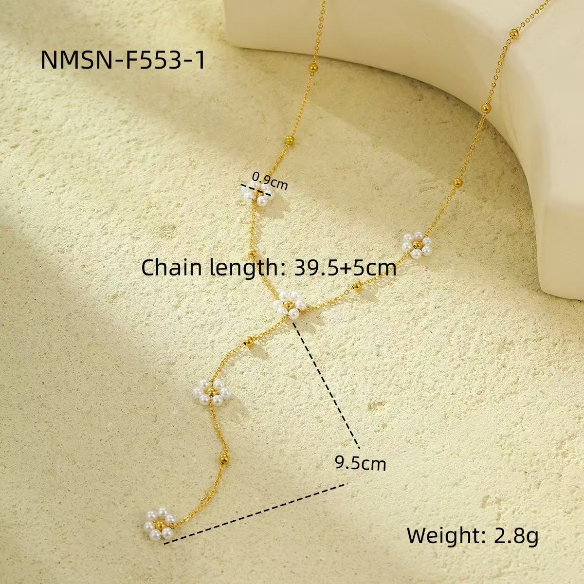Fashion | Pearl Flower Flow Rate Chain Double-Layered Necklaces