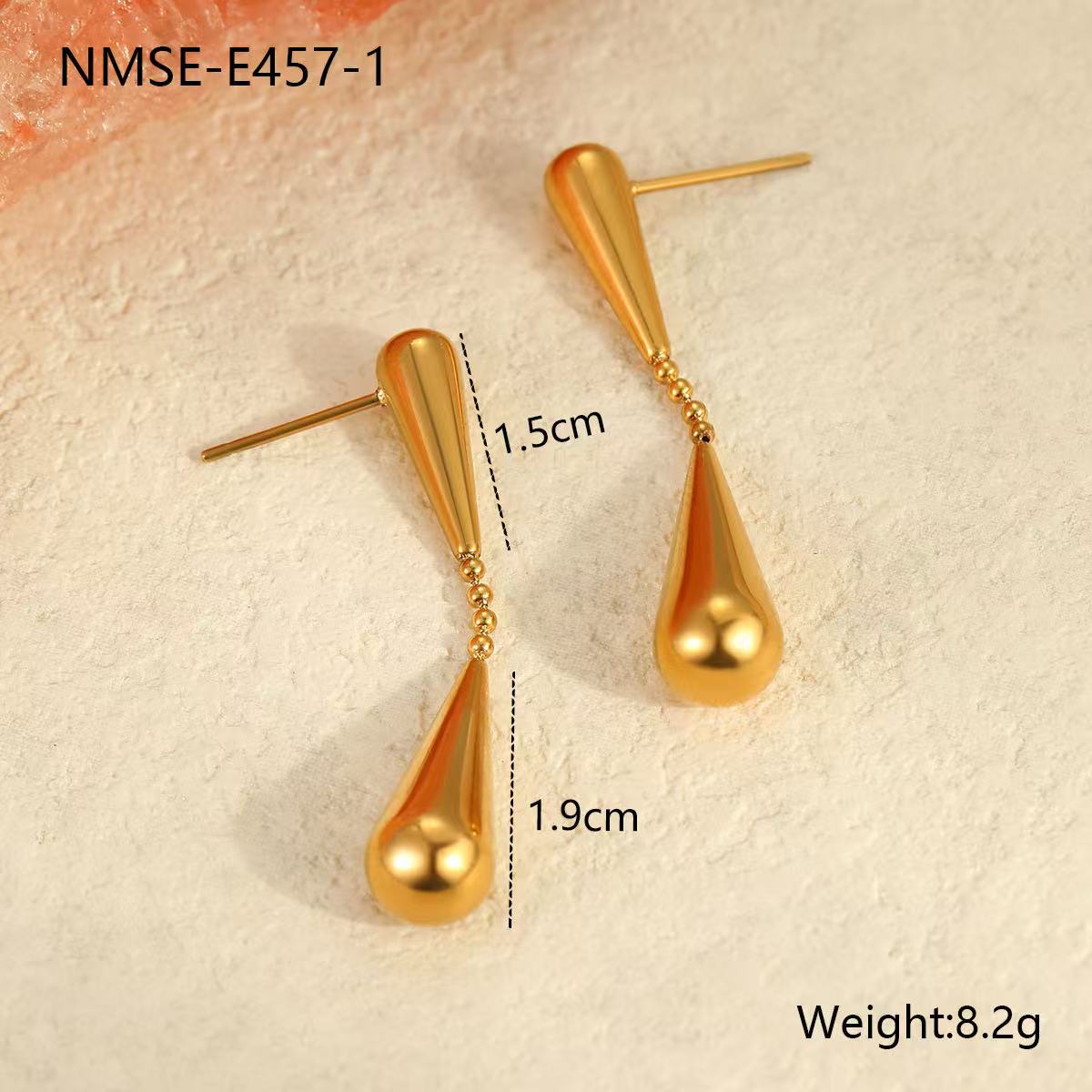 Simple | Geometric design sense of water droplets Earrings