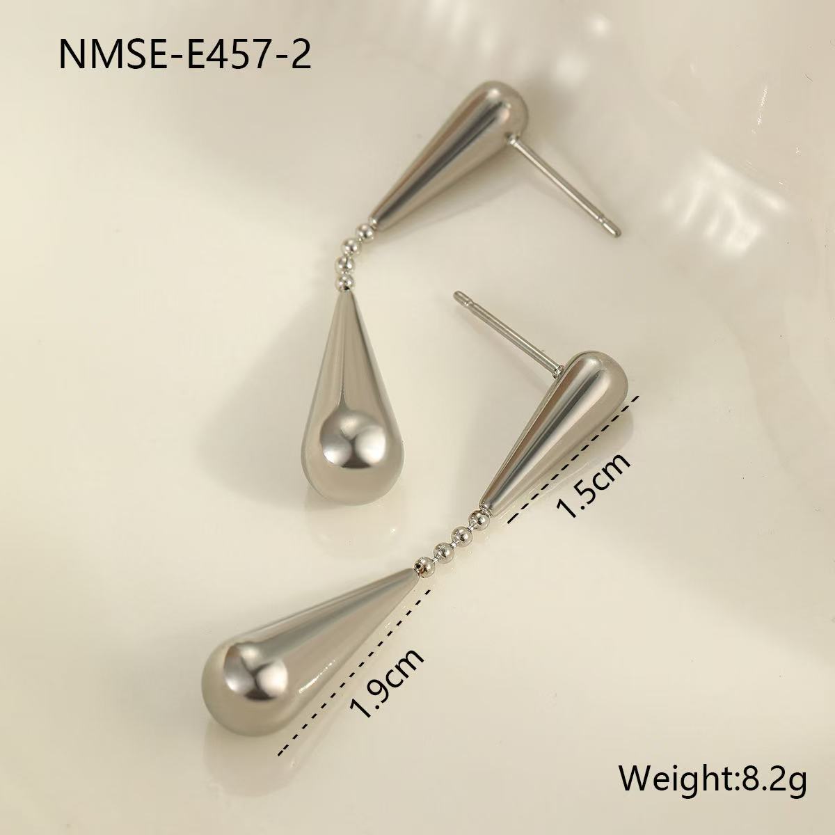 Simple | Geometric design sense of water droplets Earrings