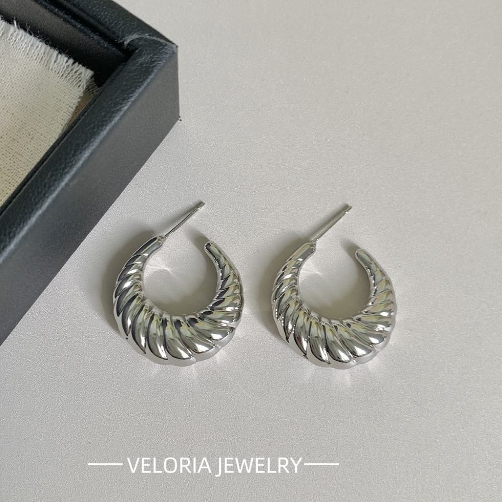 Fashion | 18K-gold Large U-shaped Palid Earrings