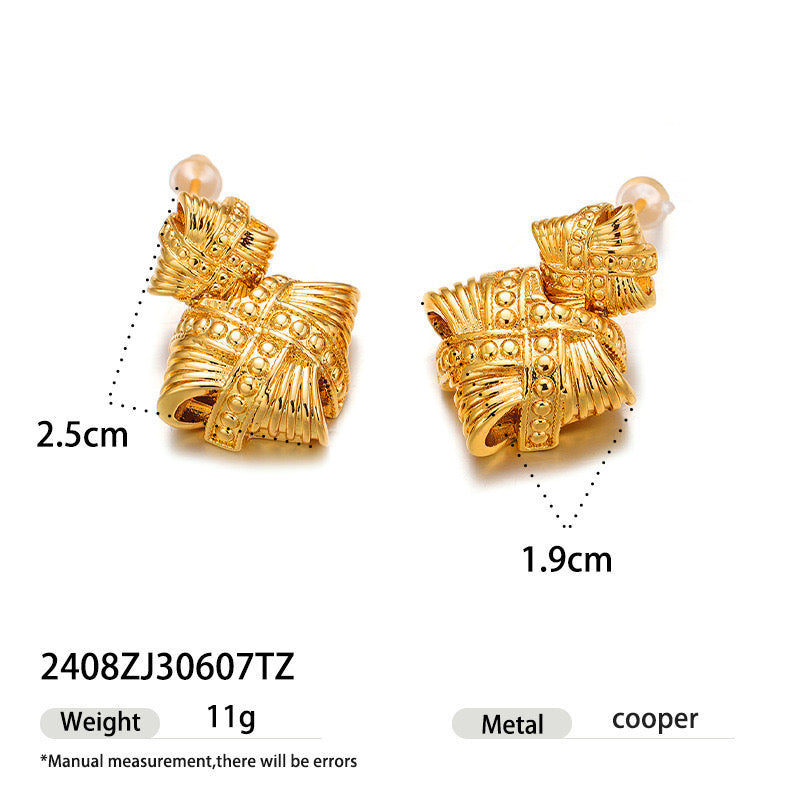 Vintage | Gold Copper Earrings