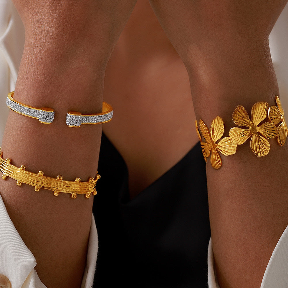 Fashion | 18K Fold Texture Bracelet