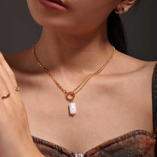 Fashion | 18K-Gold Imitation Pearl Necklaces