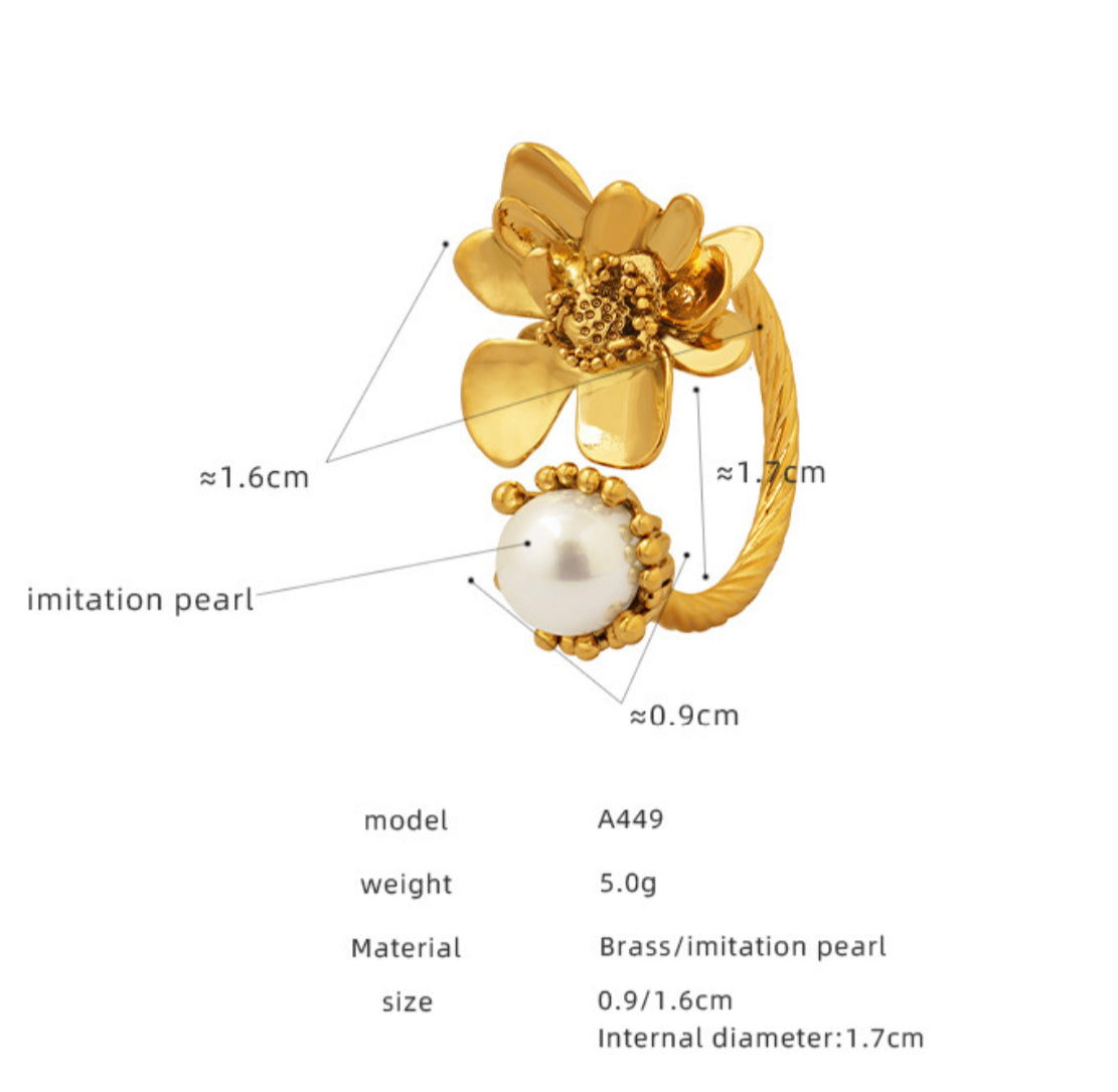 Romance | Romance Flower Adjustable Ring