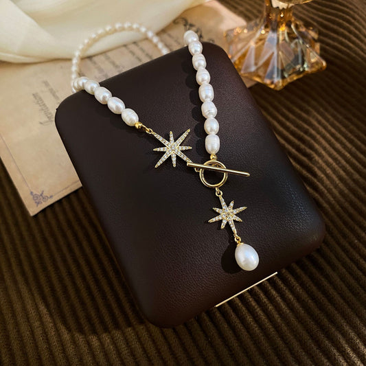 Eight-pointed Star | Eight-pointed Star Natural Freshwater Pearls Necklaces