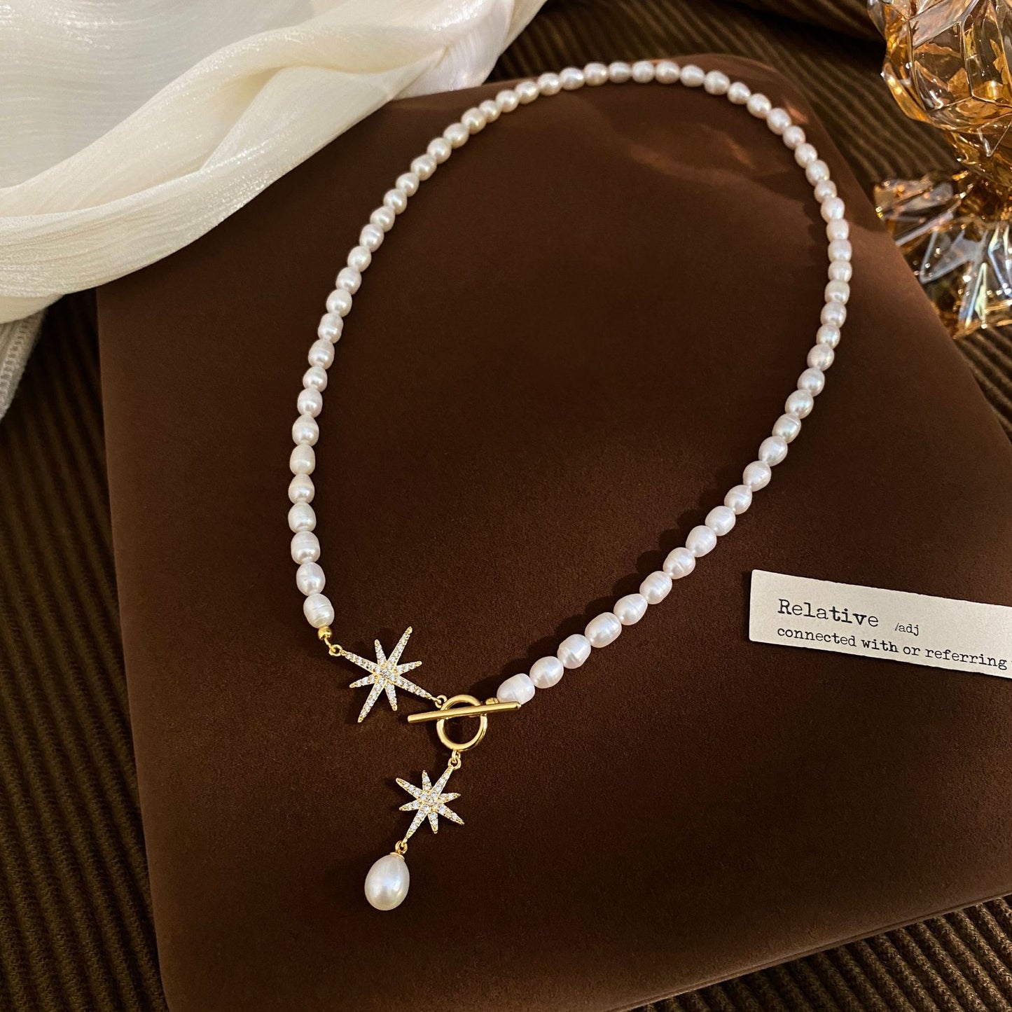 Eight-pointed Star | Eight-pointed Star Natural Freshwater Pearls Necklaces