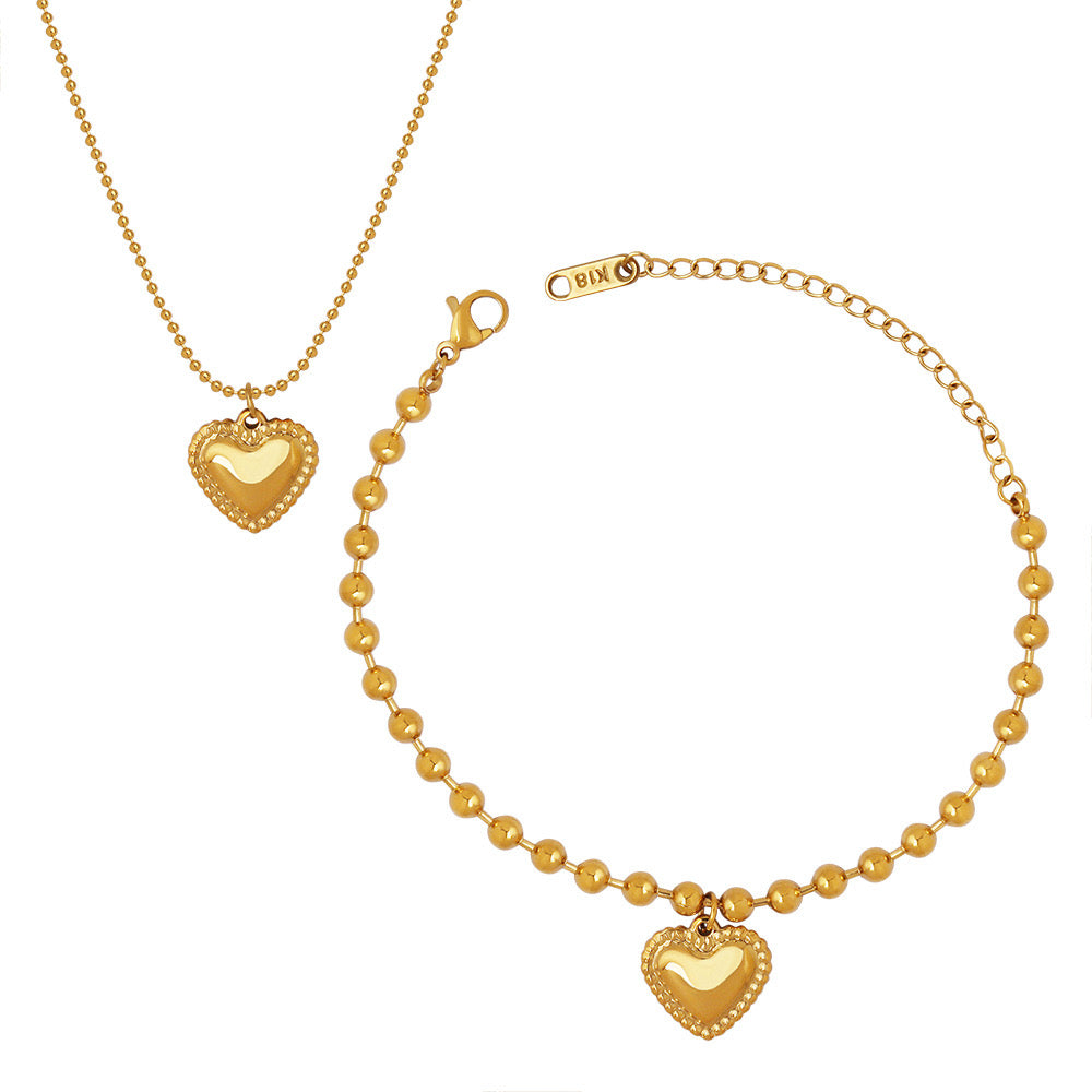 Heart-shaped | Heart-shaped Bracelet and Necklace