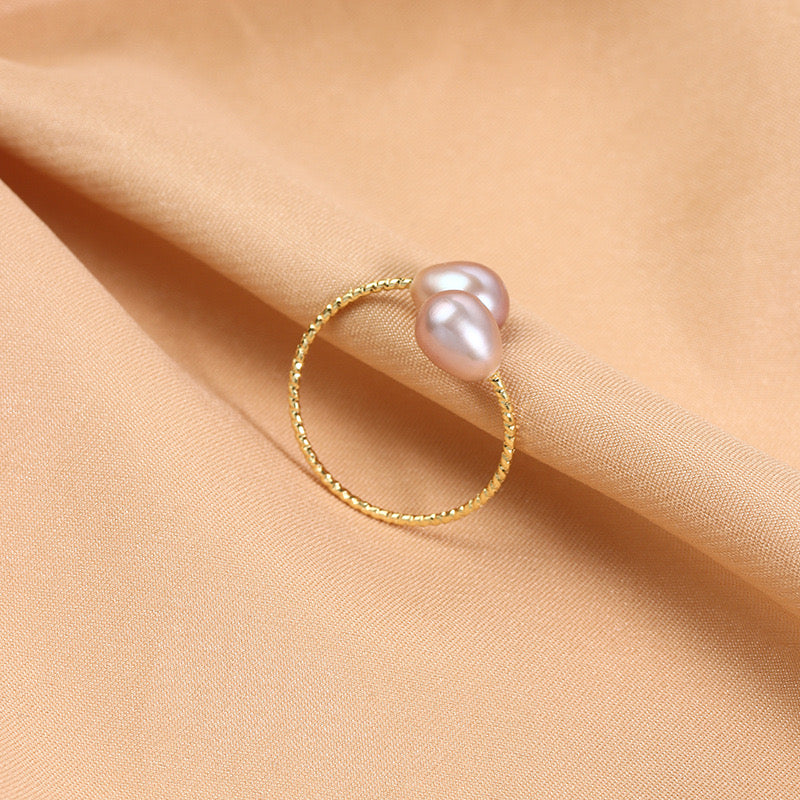 Simply | Natural Pearl Adjustable Rings