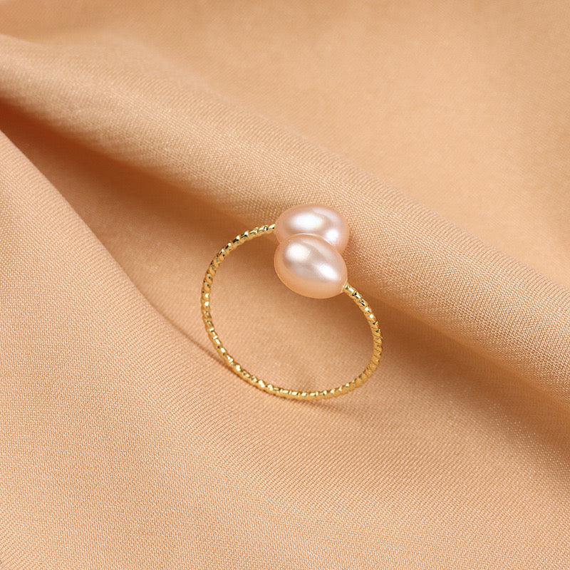 Simply | Natural Pearl Adjustable Rings