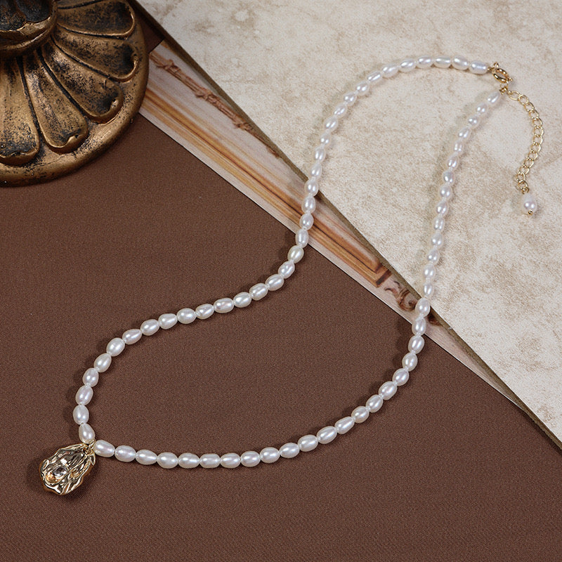 Elegant | Natural Freshwater Pearls Zircon Necklaces