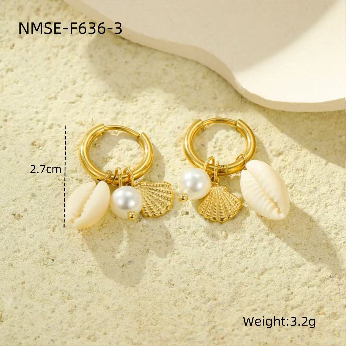 Fashion | Natural  Stone Ocean Wind Earrings