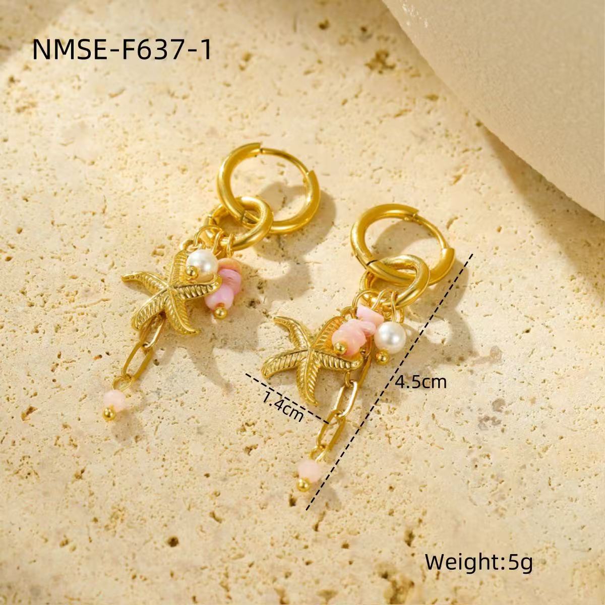 Fashion | Natural  Stone Ocean Wind Earrings