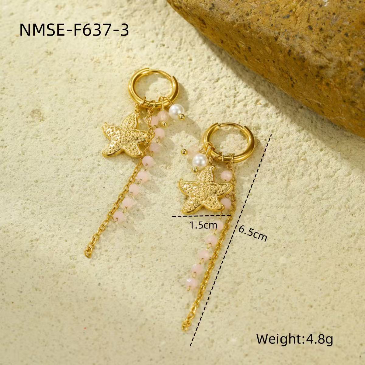 Fashion | Natural  Stone Ocean Wind Earrings