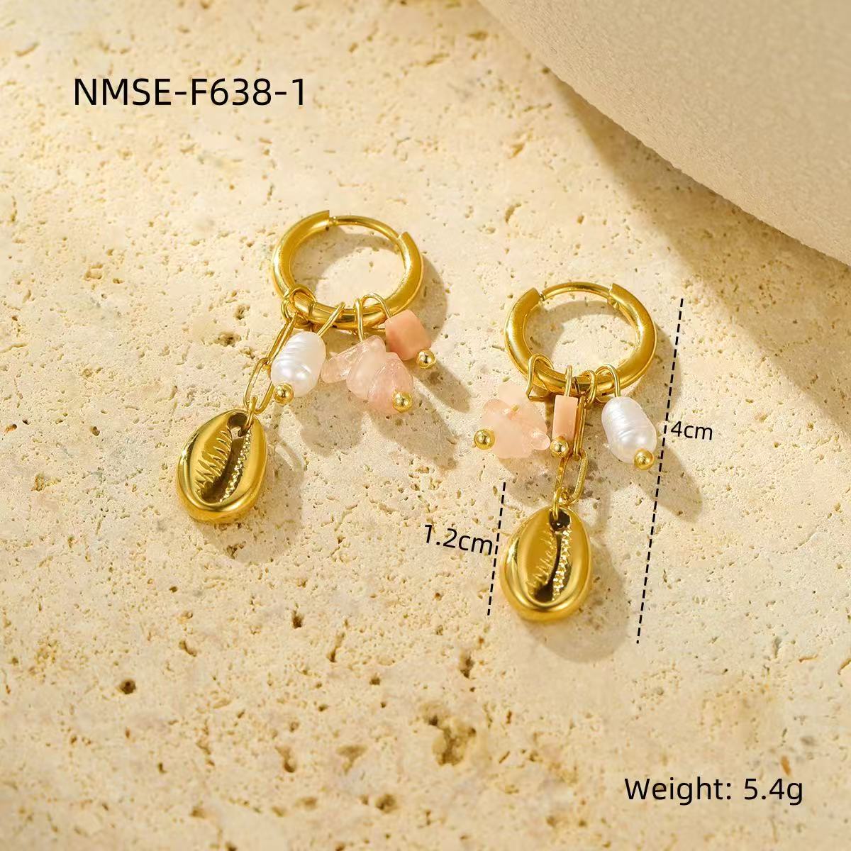 Fashion | Natural  Stone Ocean Wind Earrings