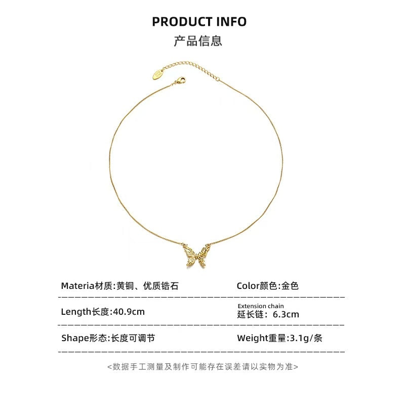 Butterflies | Gentle Zircon Micro-inlaid With Butterflies Necklaces and Earrings