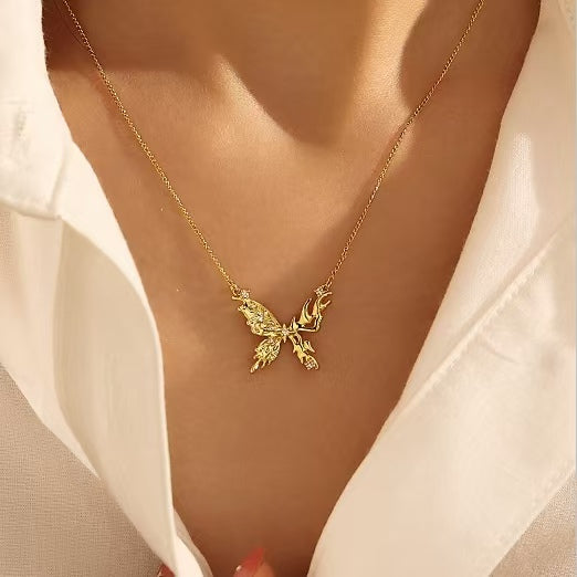 Butterflies | Gentle Zircon Micro-inlaid With Butterflies Necklaces and Earrings