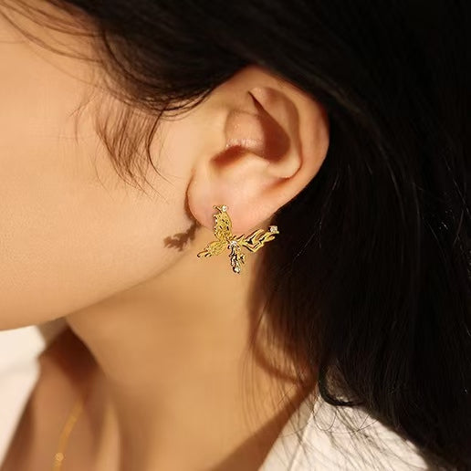 Butterflies | Gentle Zircon Micro-inlaid With Butterflies Necklaces and Earrings